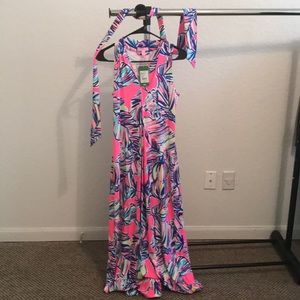 NWT Maxi Lilly Pulitzer Dress with Belt Size XS